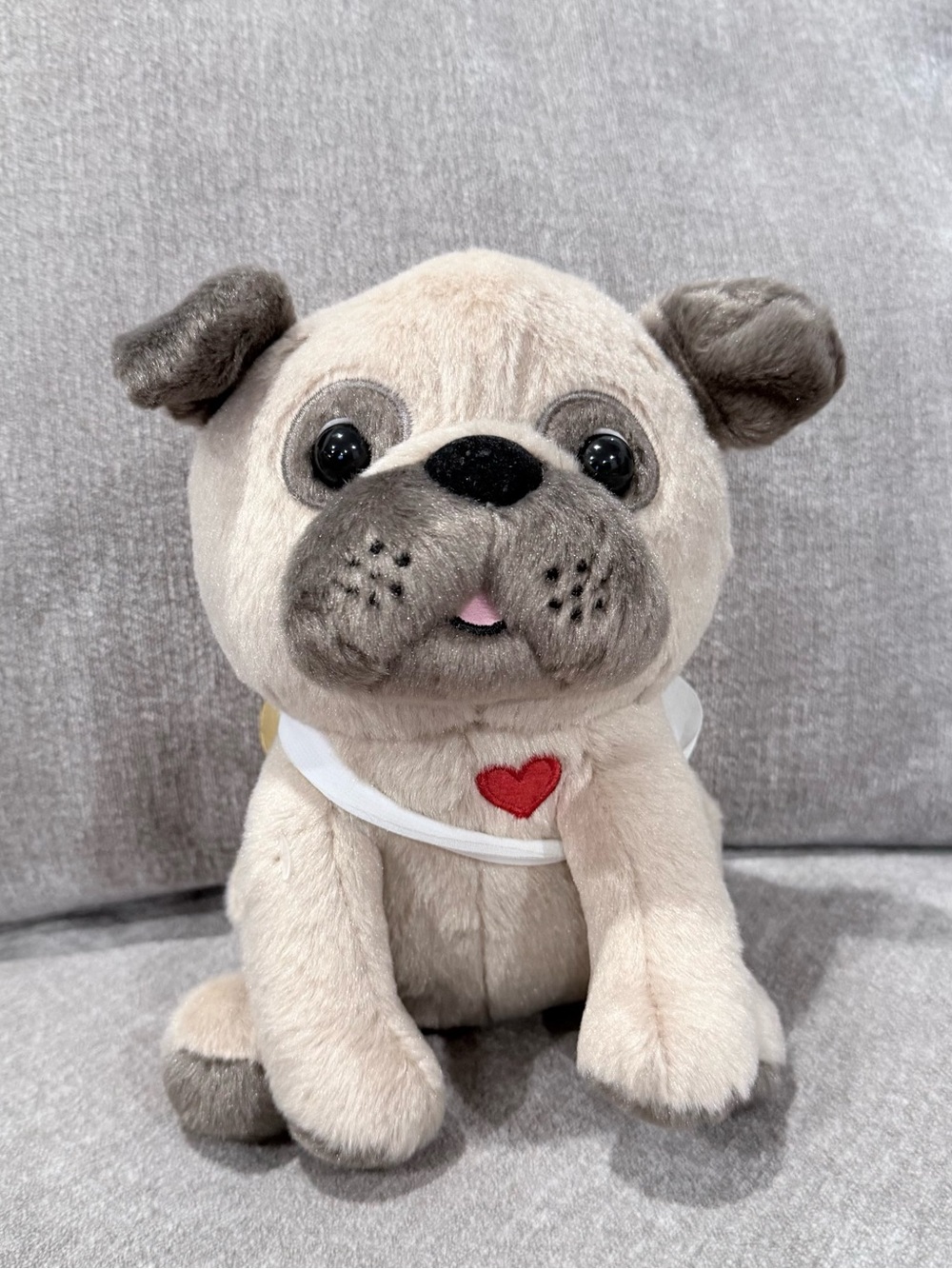 Hallmark Cu-Pug Cupid Pug Plush Valentine's Day Wings Heart 8" 2018